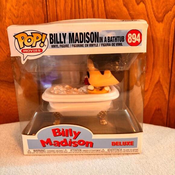 Funko Pop Deluxe Movies Billy Madison In Bathtub #894 Vaulted NEW IN BOX READ - Picture 1 of 8